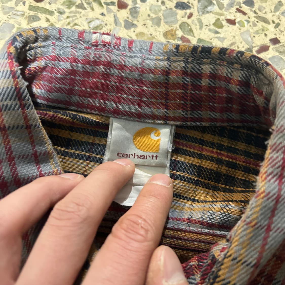 칼하트(Carhartt) 투포켓 체크 셔츠 상품이미지4