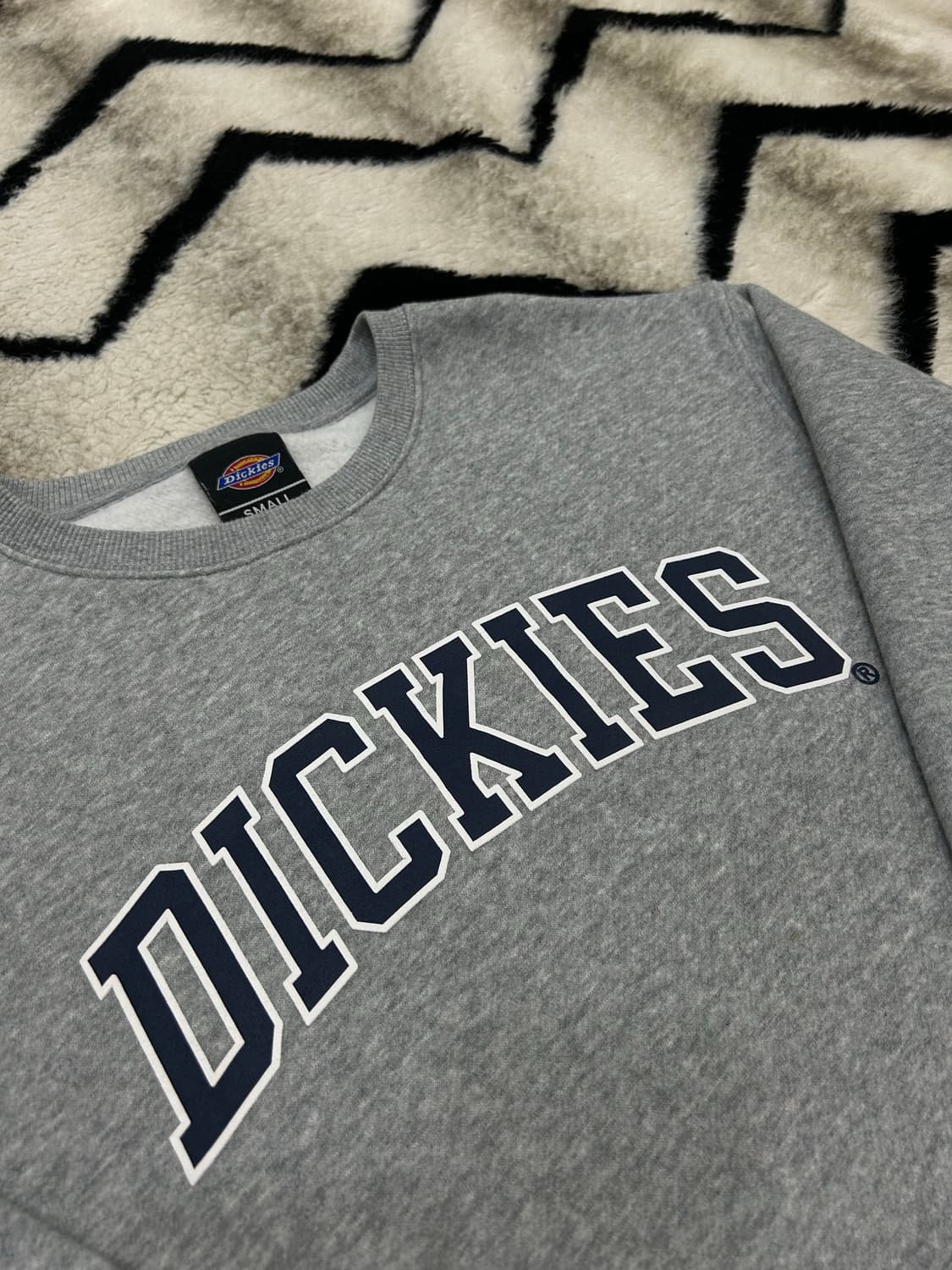 [S]디키즈 프린팅 로고 맨투맨/그레이/기모 상품이미지1