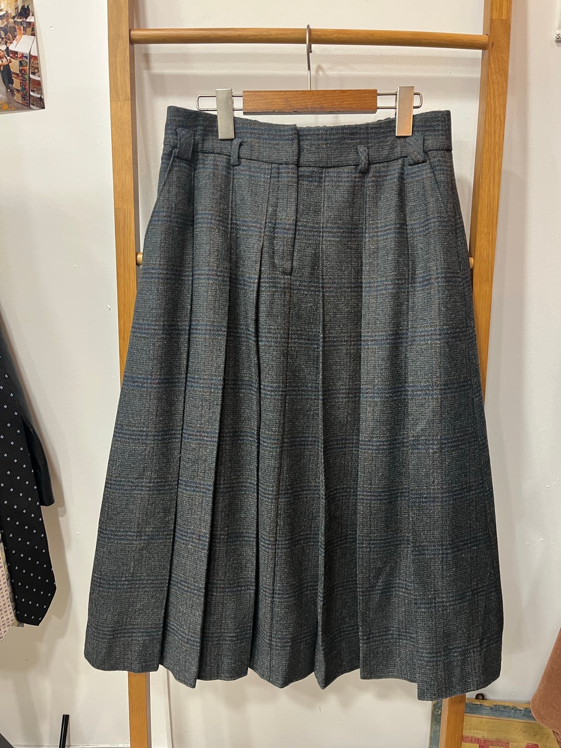 KARL LAGERFELD 빈티지 울 플리츠 스커트 상품이미지1