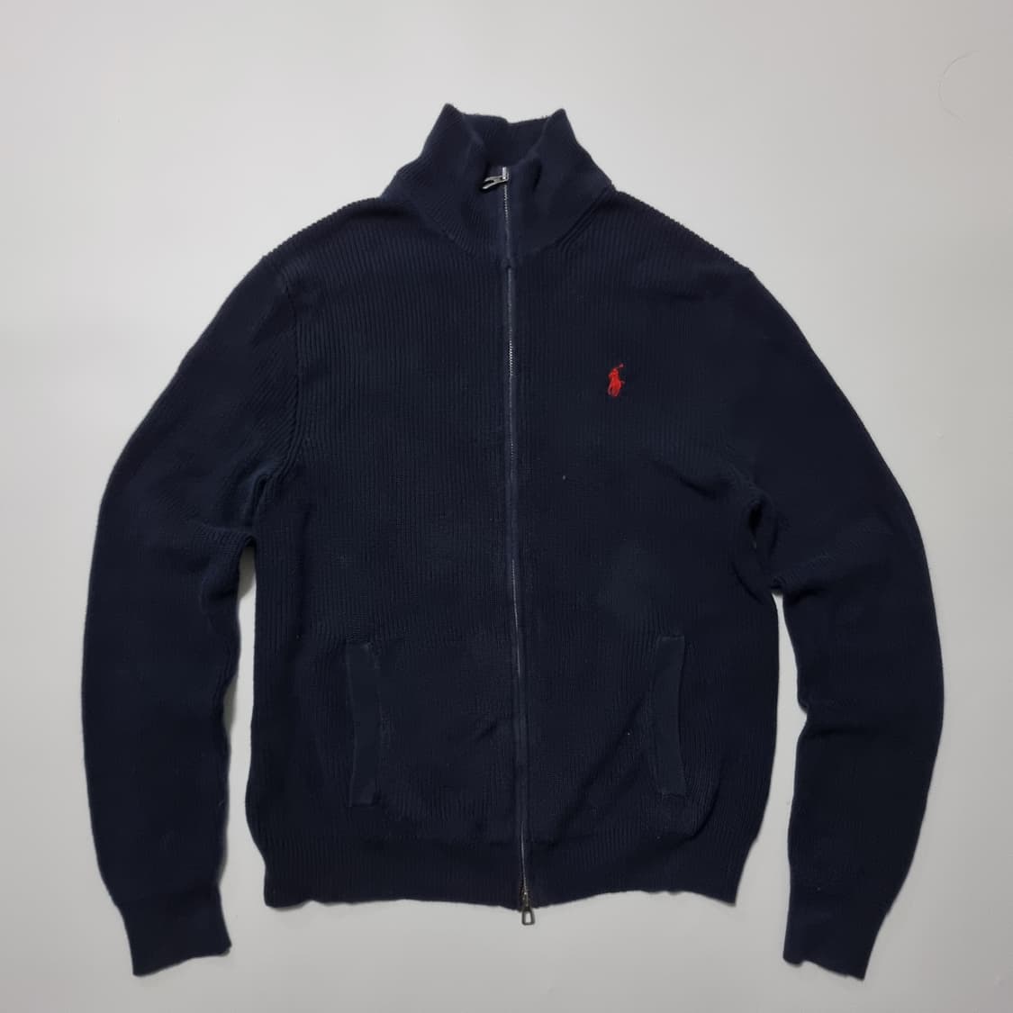 폴로 집업 니트 상품이미지1