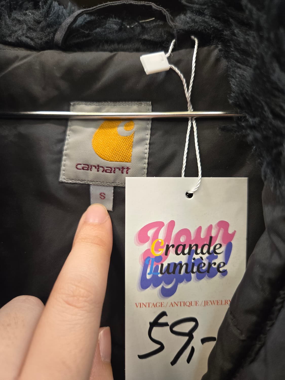 칼하트 후드 패딩 점퍼 S사이즈! (앵커리지 파카) 상품이미지6