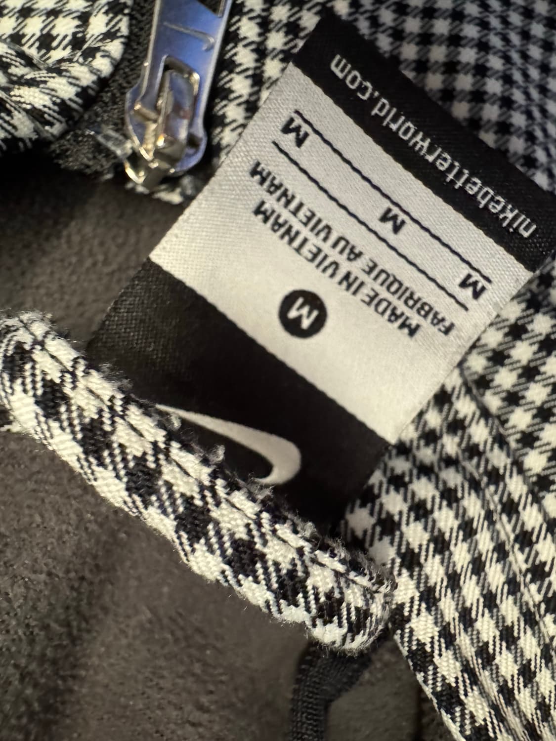 나이키 올드스쿨 크롭 체크 후드집업 자켓 처분  상품이미지3