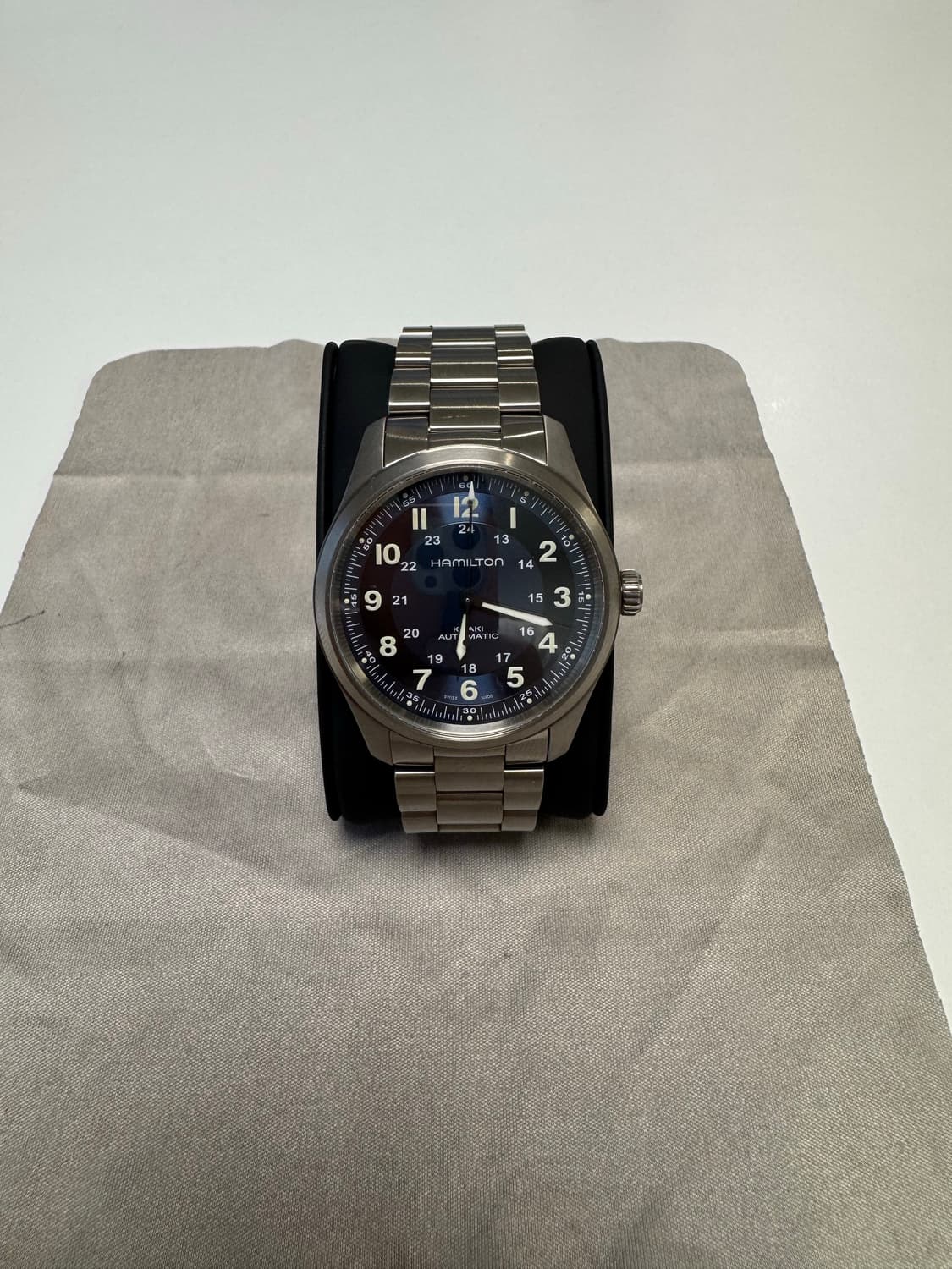 해밀턴 카키필드 오토 티타늄 38mm 블루 상품이미지8