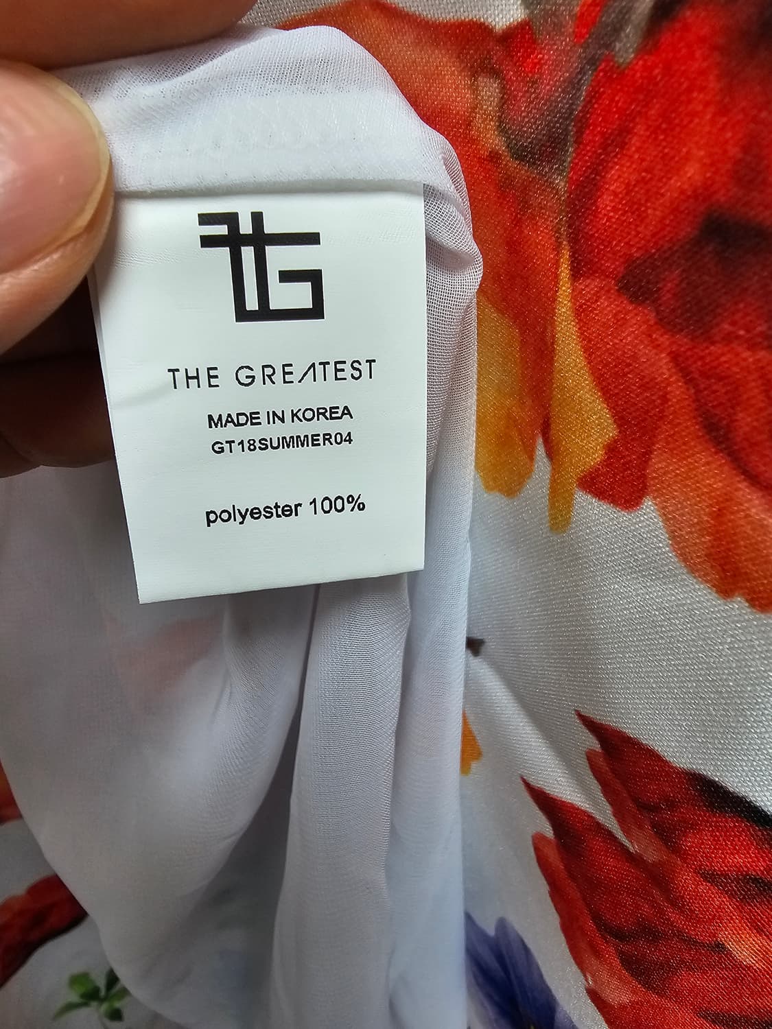 새상품 THE GREATEST 플라워 로브 원피스 코트(휴양지 패션 강추 상품이미지3