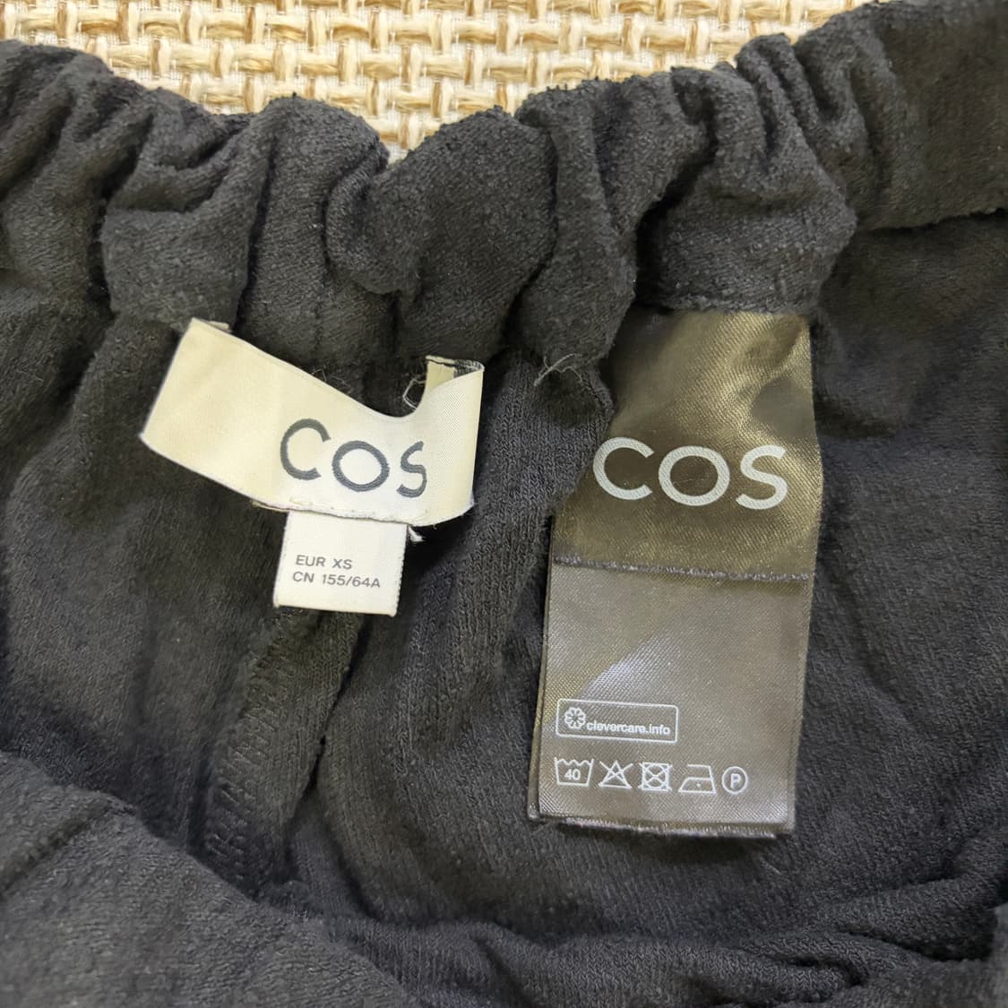 XS 코스 블랙 밴딩 반바지 0519D 상품이미지3