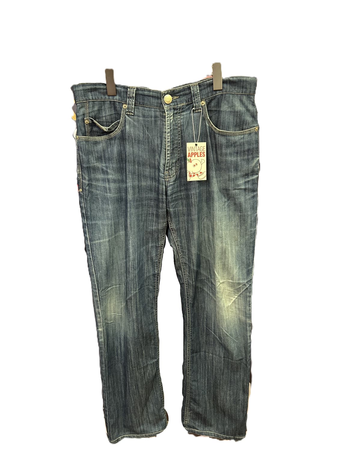 Armani Collezioni 디스트레스드 테이퍼드 데님팬츠 상품이미지1
