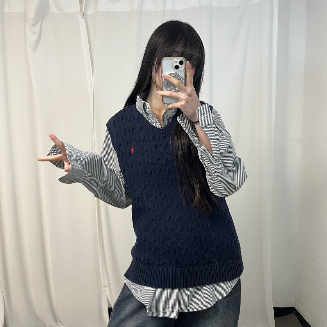 Polo Ralph Lauren cable knit vest 상품이미지2