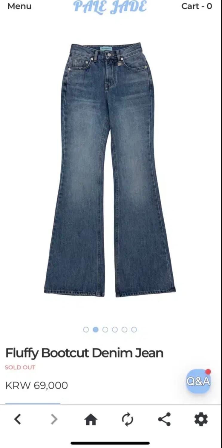 페일제이드 fluffy bootcut denim jean 상품이미지2