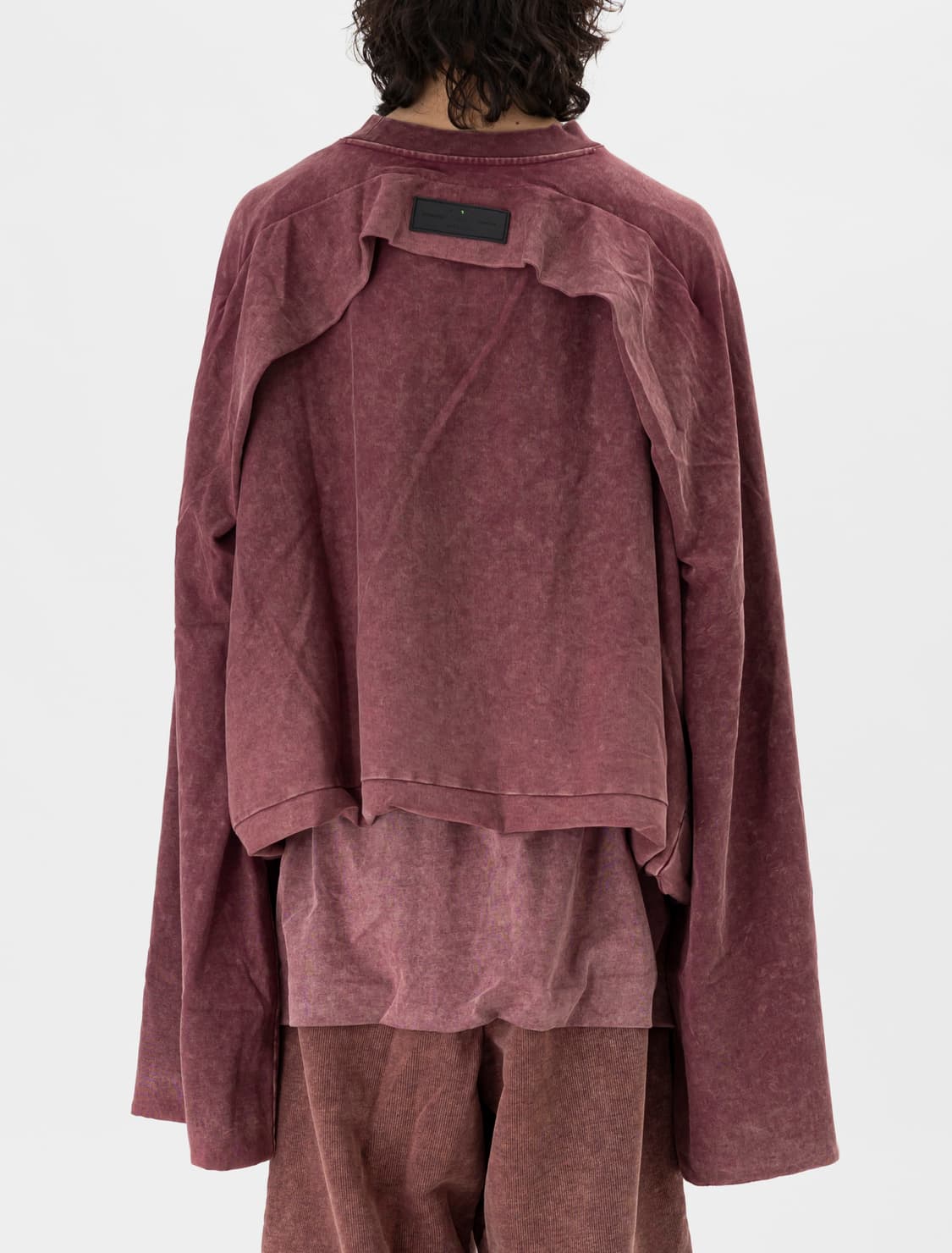 산쿠안즈 워시드 스웨트 셔츠 마살라 레드 M 상품이미지2