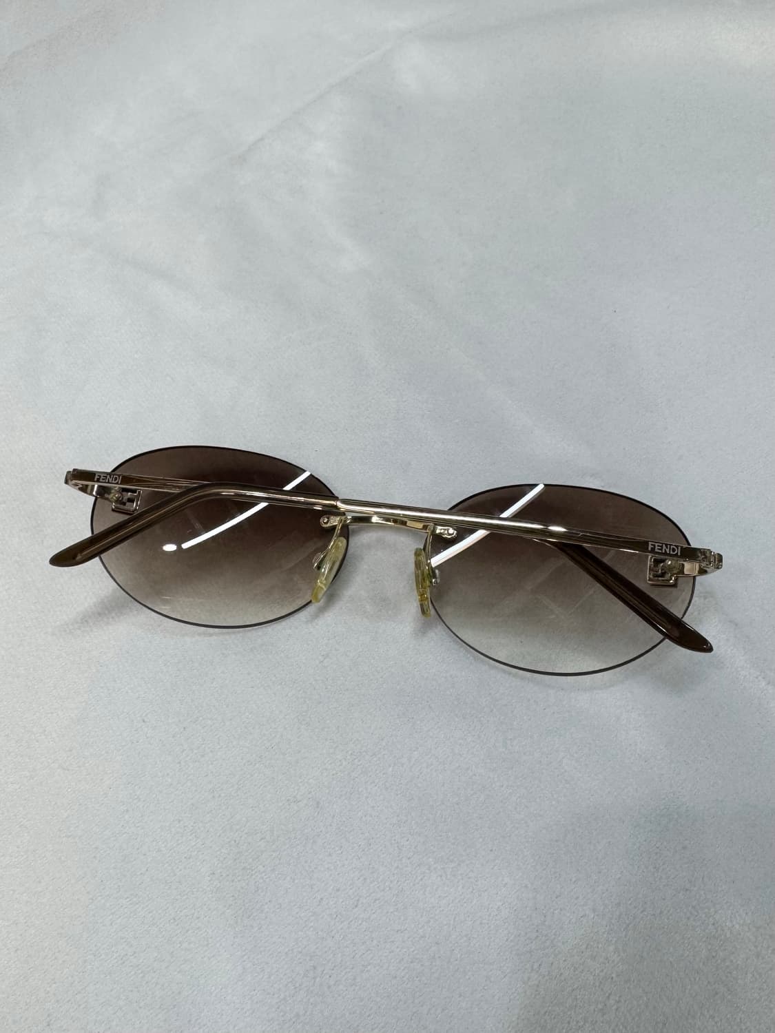 90s 펜디 빈티지 금장 무태 선글라스 made in ITALY   상품이미지4