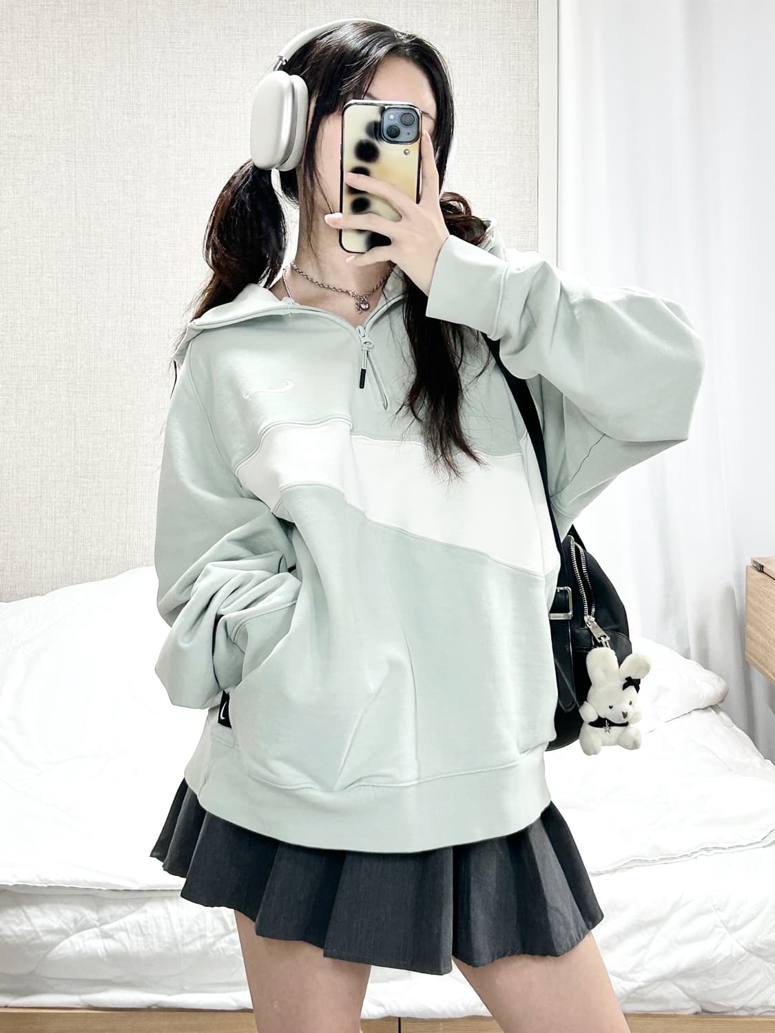 나이키 빅스우시 피스타치오 반집업 후드 상품이미지2