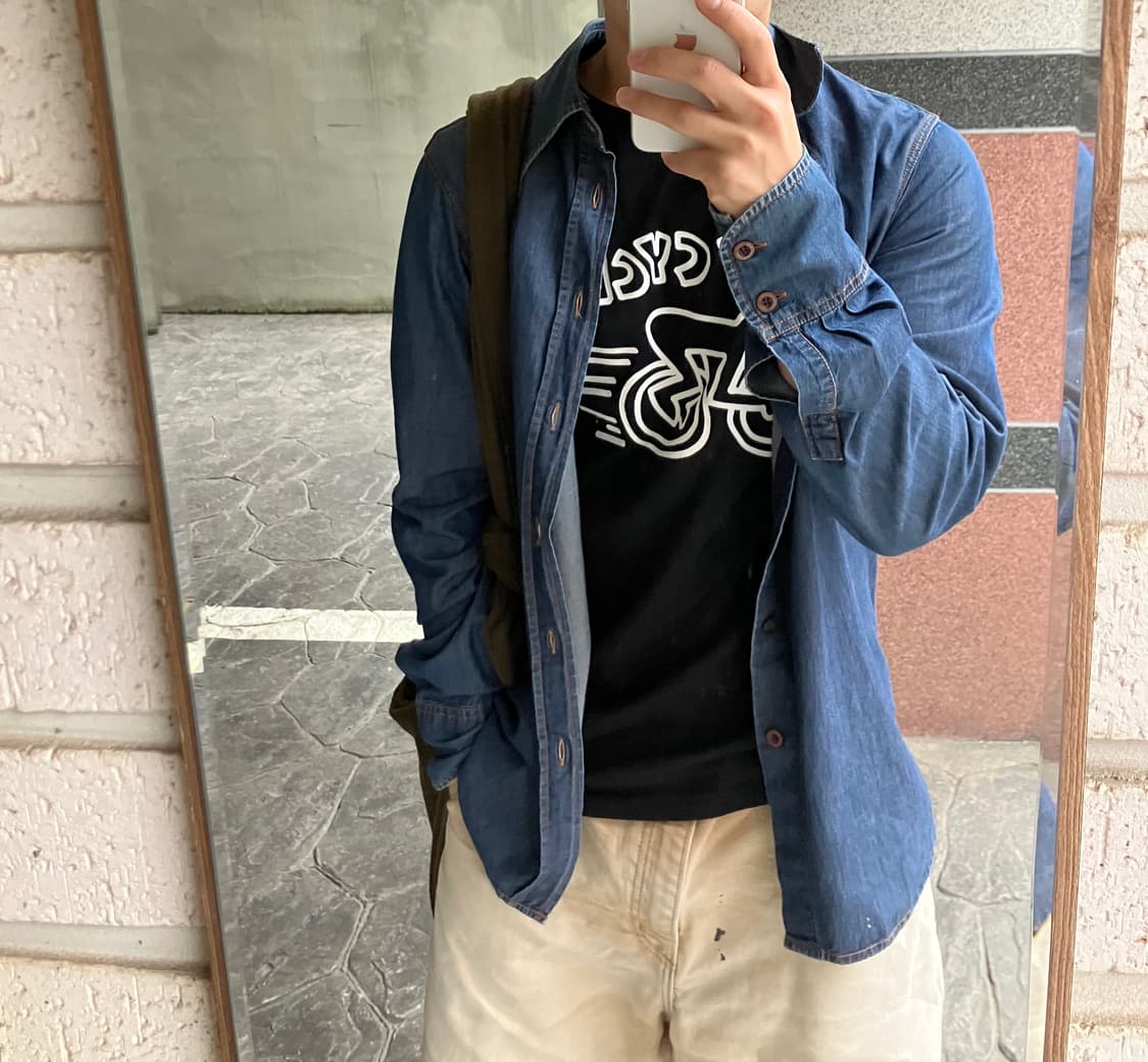 미우미우 샴브레이 셔츠 m 상품이미지8