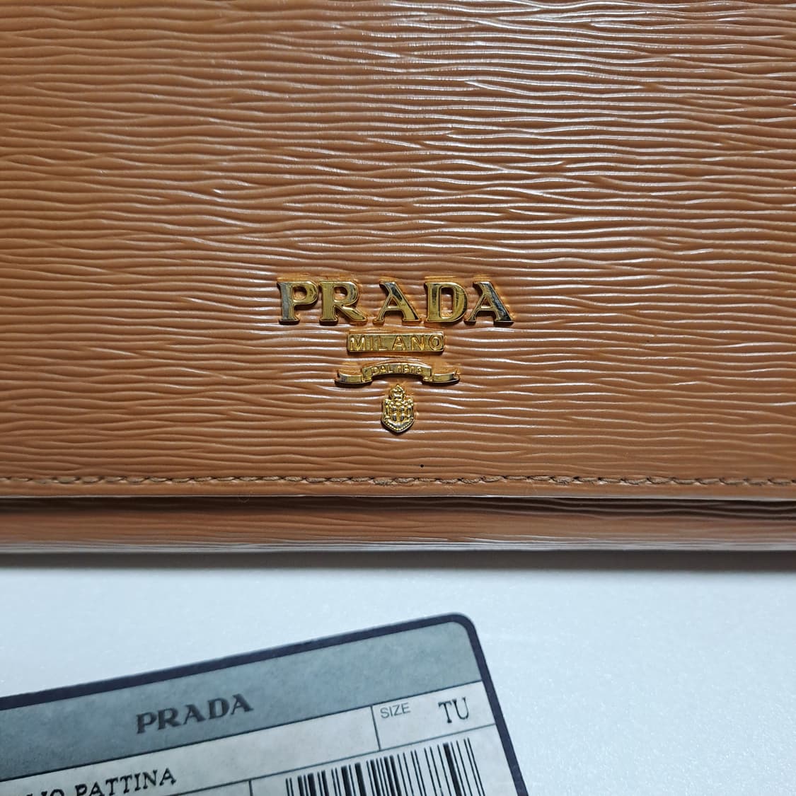 [100%/정품] 프라다 비텔로 무브 플랩 장지갑 카라멜, 프라다지갑 상품이미지3