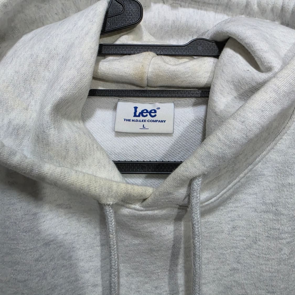 Lee 리 그레이 로고 후드티 상품이미지2