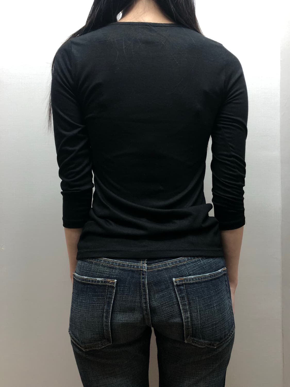 빈티지 블랙 핑크 플라워 티셔츠 상품이미지5