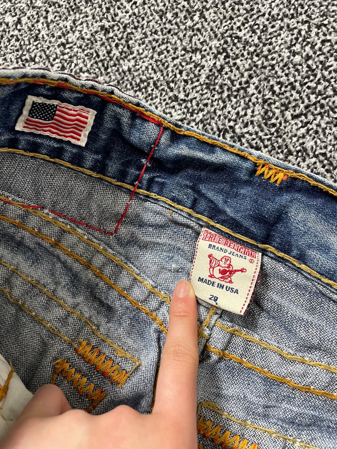 빈티지9. 트루릴리전 빌리 슈퍼 T 부츠컷 진 청바지 데님 팬츠 Y2K 상품이미지3