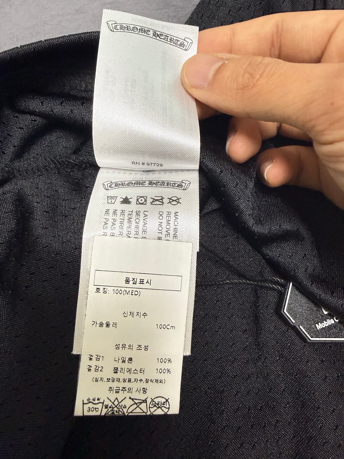 크롬하츠 메쉬 롱슬리브 M사이즈 새상품 상품이미지7