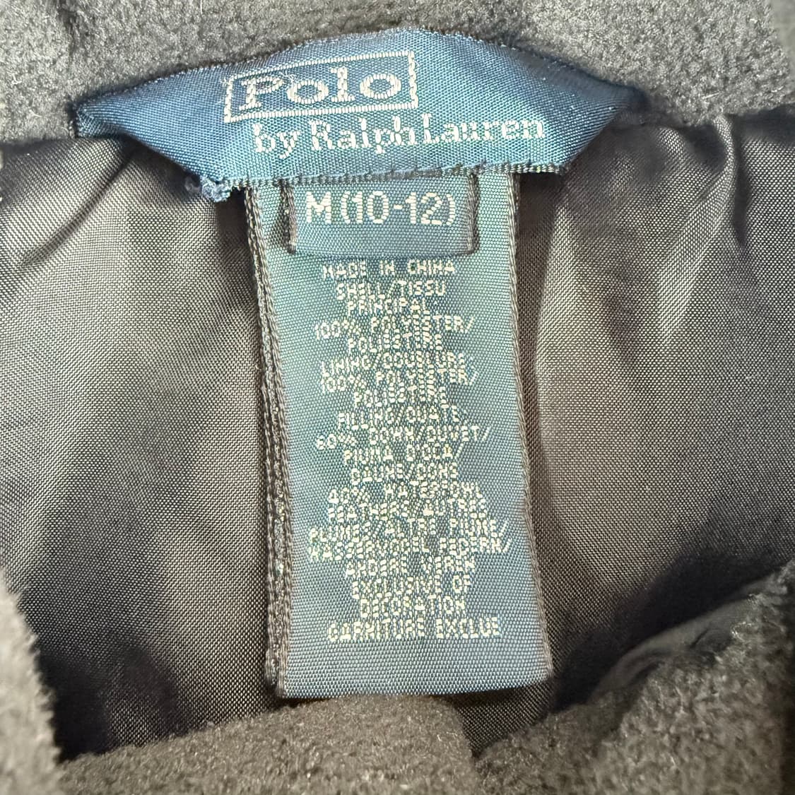 (M) 폴로랄프로렌 키즈/우먼스 푸퍼 패딩 블랙 상품이미지3