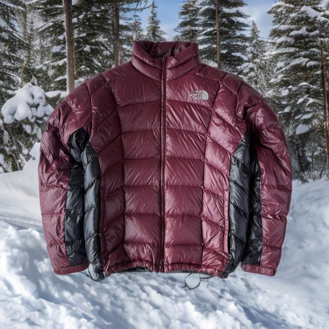 노스페이스 버건디 아콘카구아 경량패딩 (L-XL) 고프코어 상품이미지1