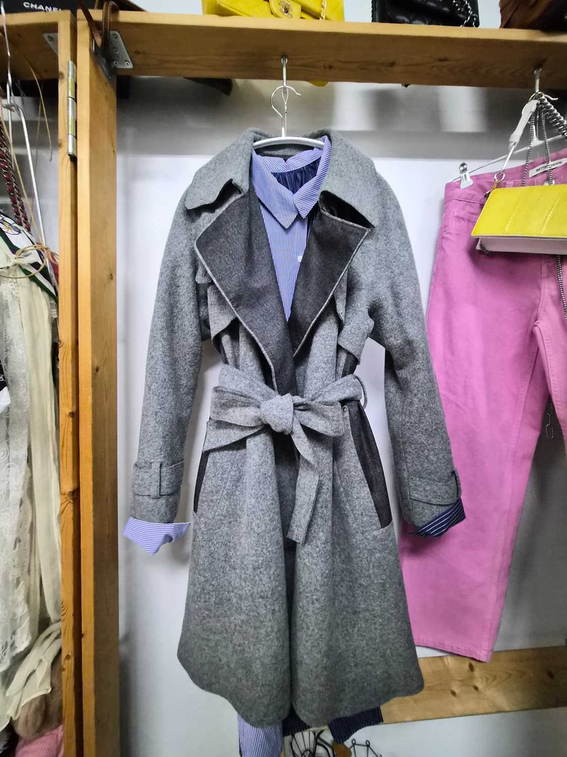 보브 트렌치 울 트렌치 코트 상품이미지1