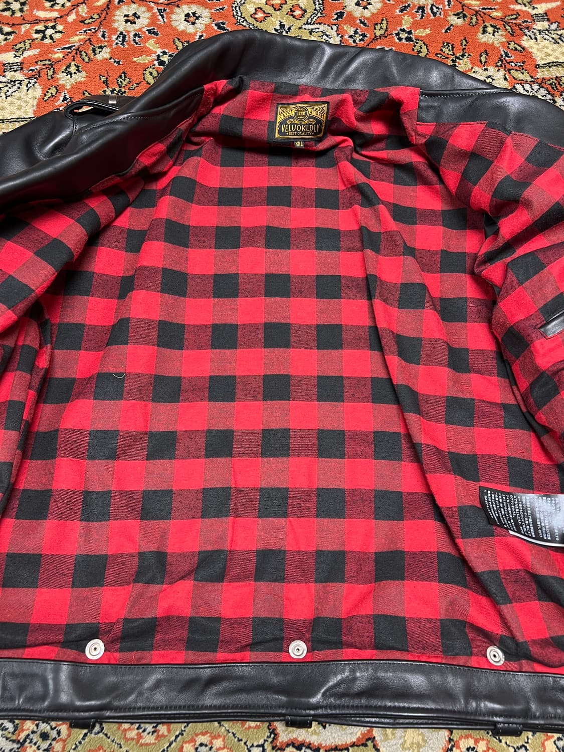 [XXL] VELUOKLDLY D포켓 더블 라이더자켓 상품이미지6