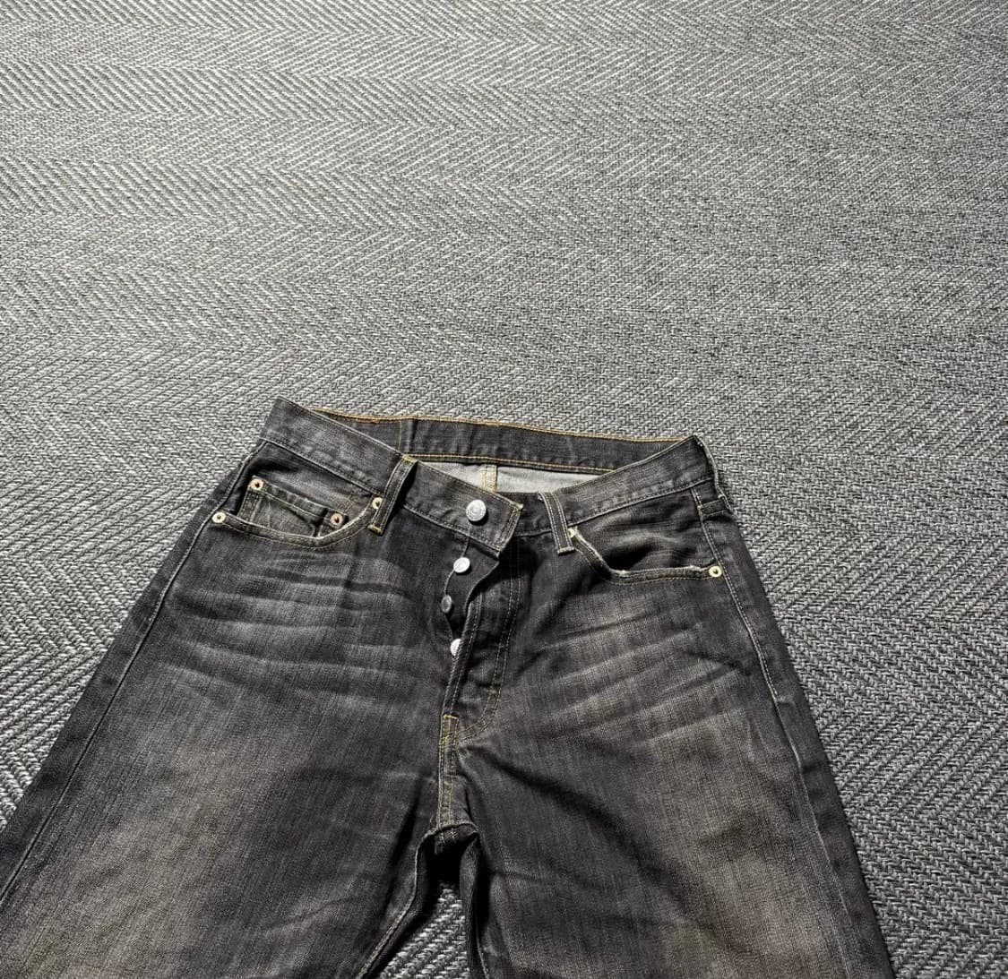 00‘s 리바이스 501 흑청 워싱 데님 상품이미지2