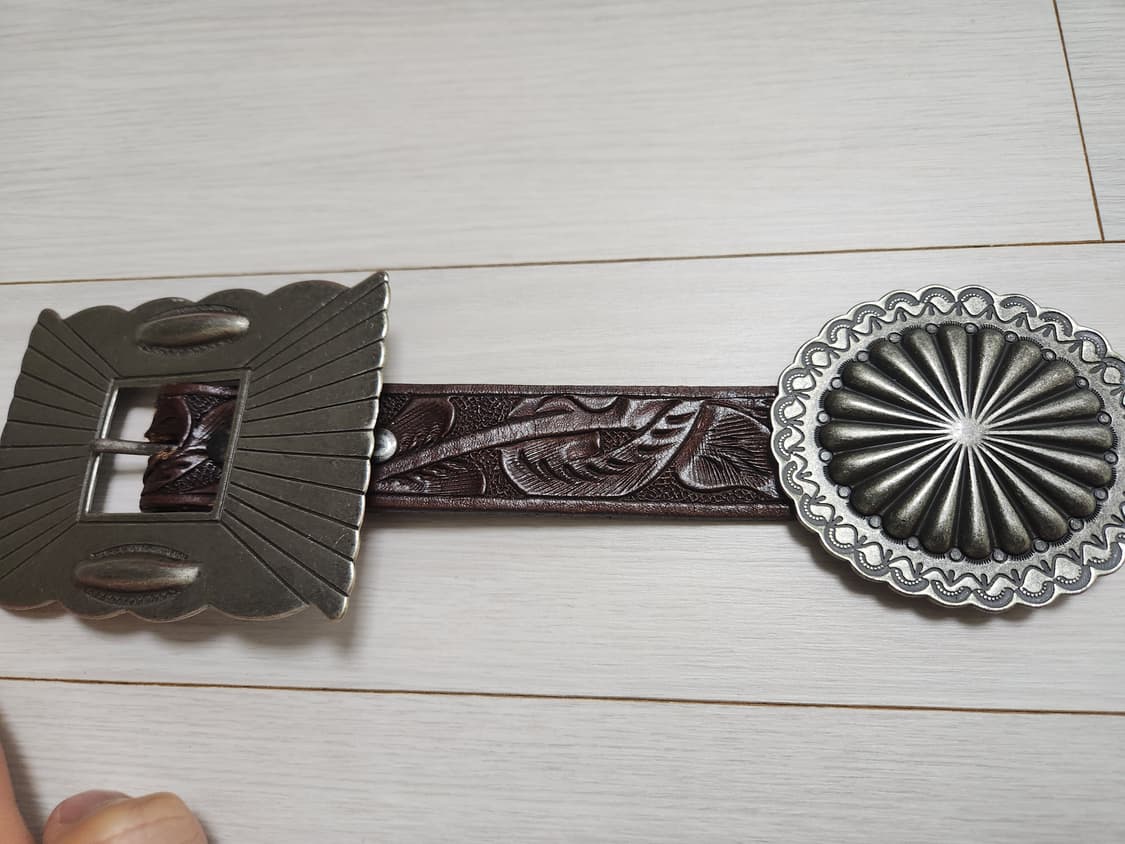 더블알엘 RRL 웨스턴 핸드 콘초 벨트 유니섹스 유일매물 상품이미지7