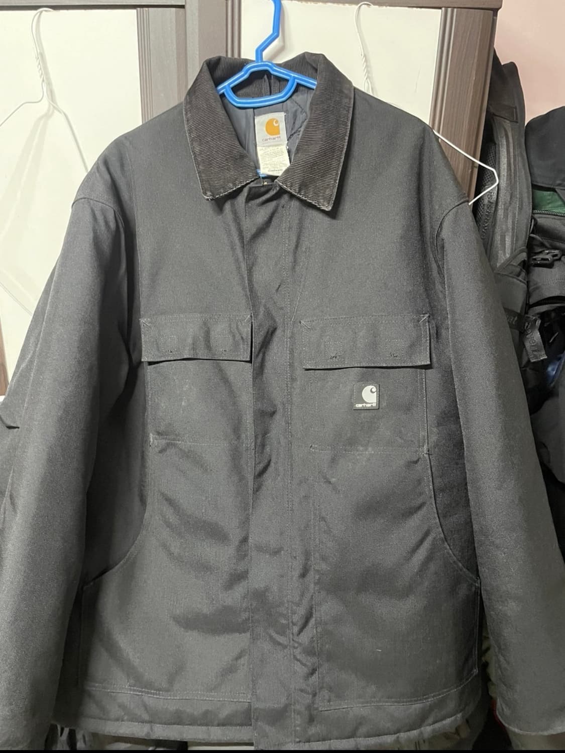 칼하트 워크자켓 빈티지 블랙 상품이미지1