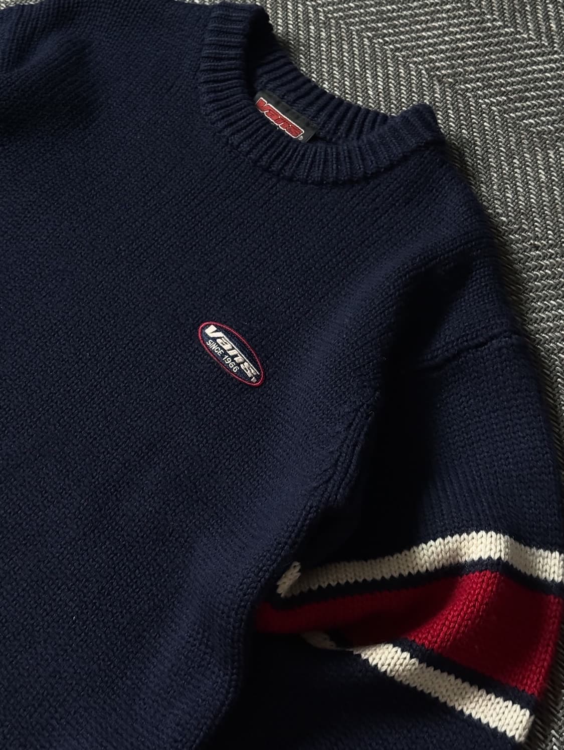 90s VANS 올드 반스 크루넥 울 빈티지 스웨터 (105) 상품이미지4