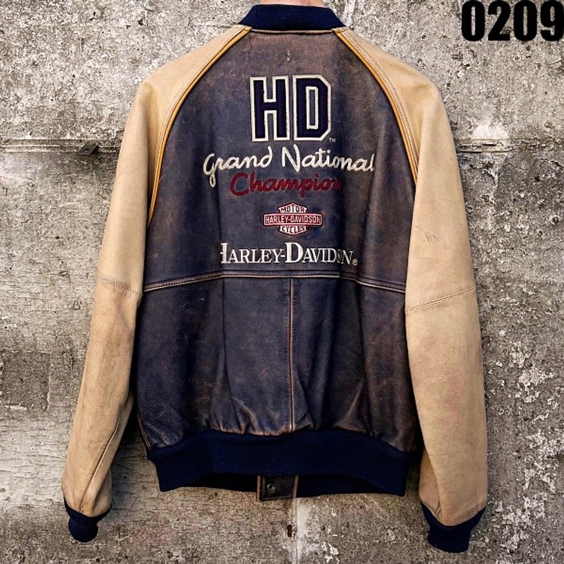 할리데이비슨 레더 바시티 스타디움 자켓 M 0209  상품이미지7