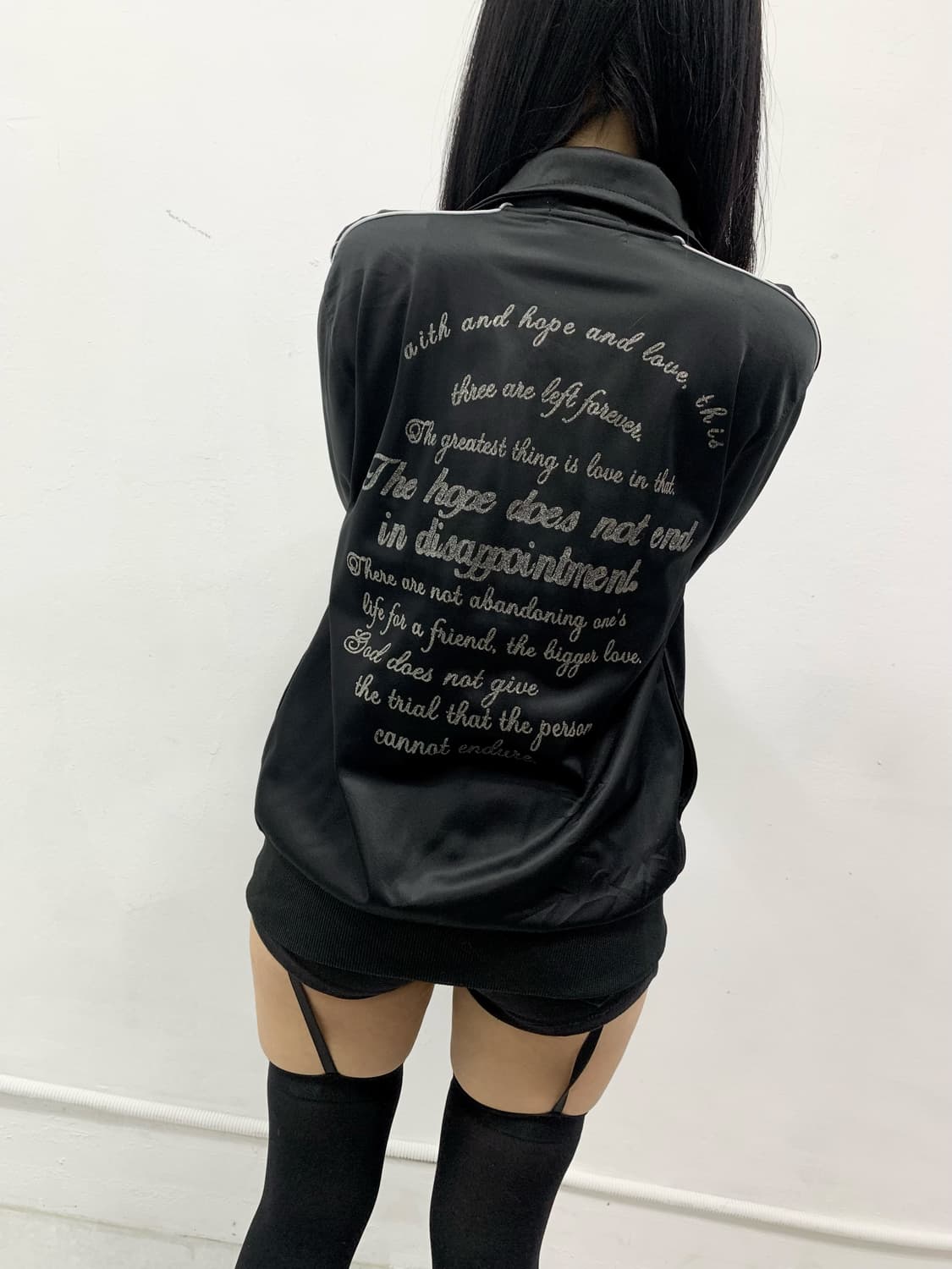 [TENDER ROSE] 펑크 스컬 레터링 집업 져지 상품이미지5