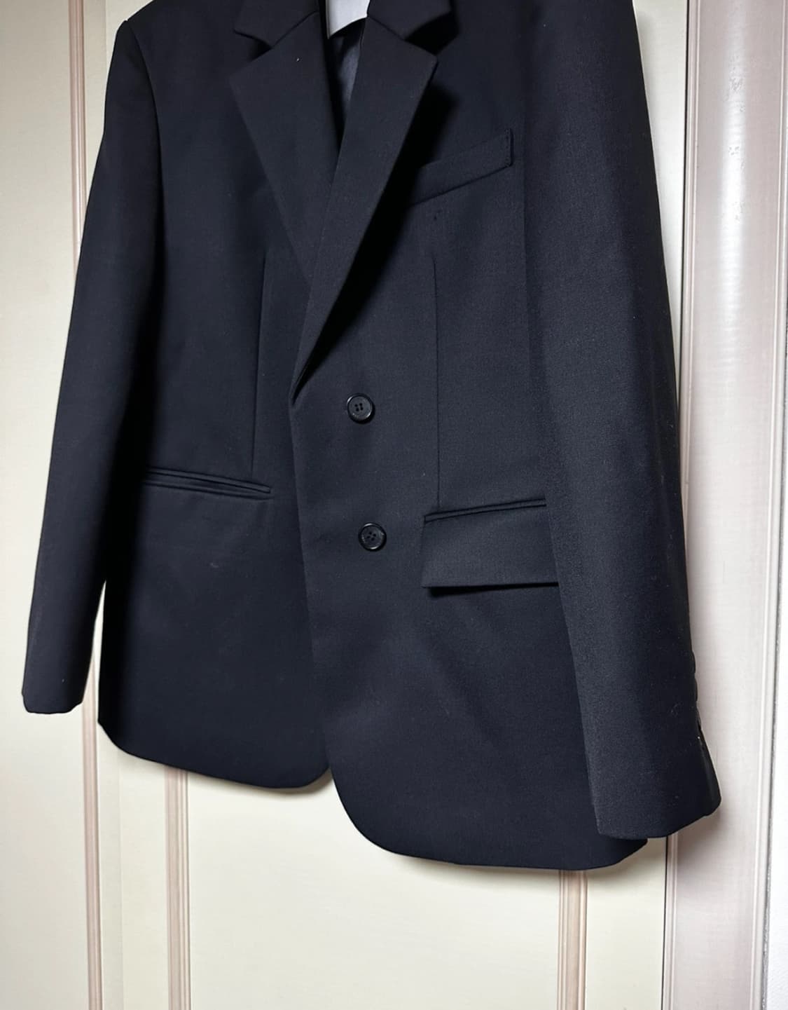 던스트 에센셜 2버튼 블레이저 블랙M 상품이미지4
