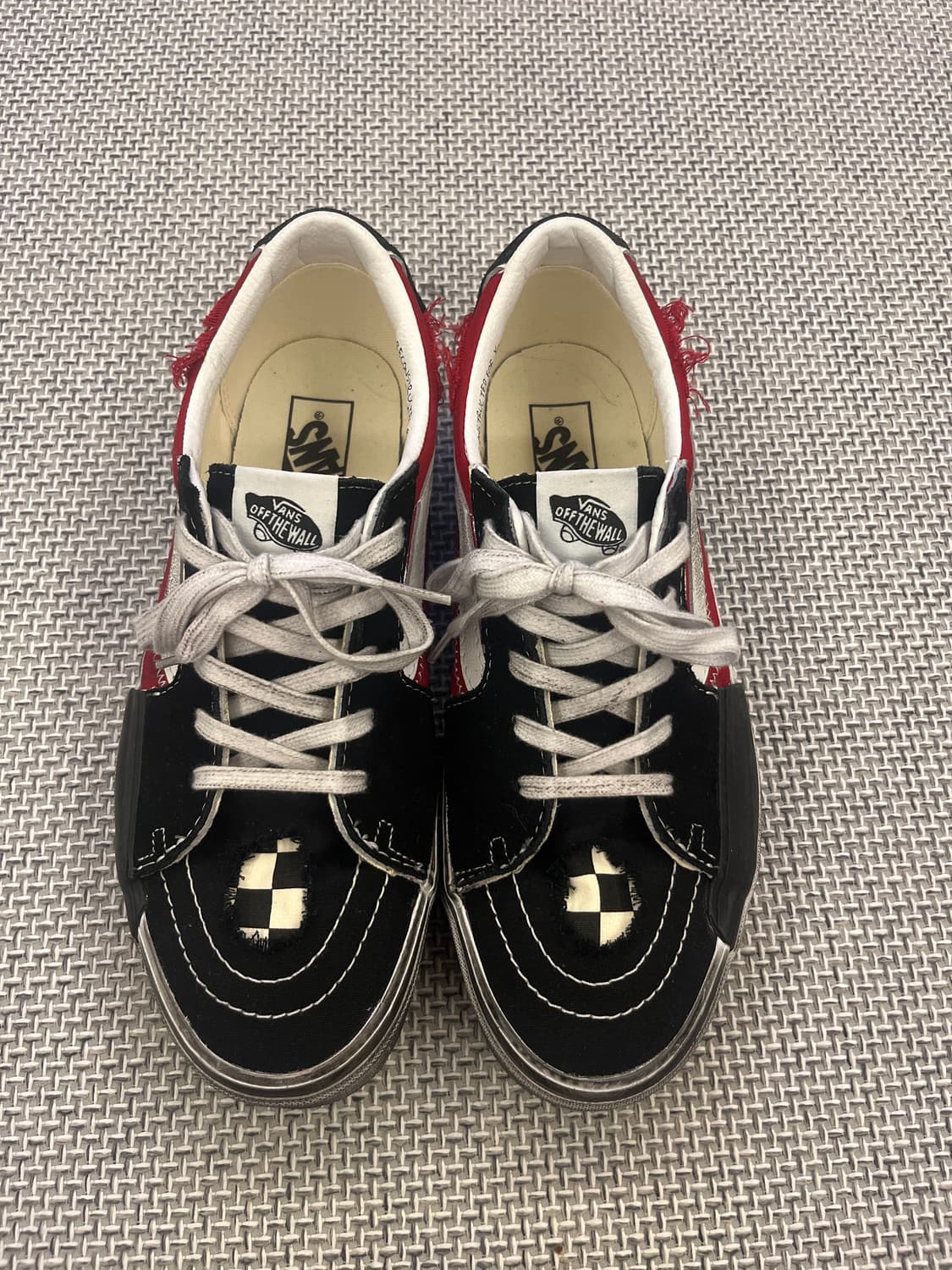반스 Vans Sk8-Low Reconstruct Stressed Che 상품이미지1