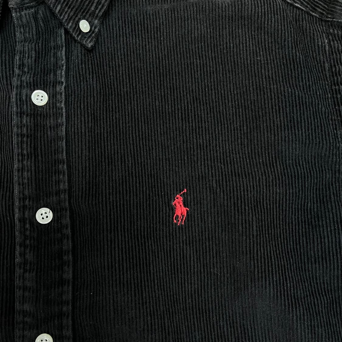 105 폴로랄프로렌 코듀로이 블랙 코튼셔츠 상품이미지3