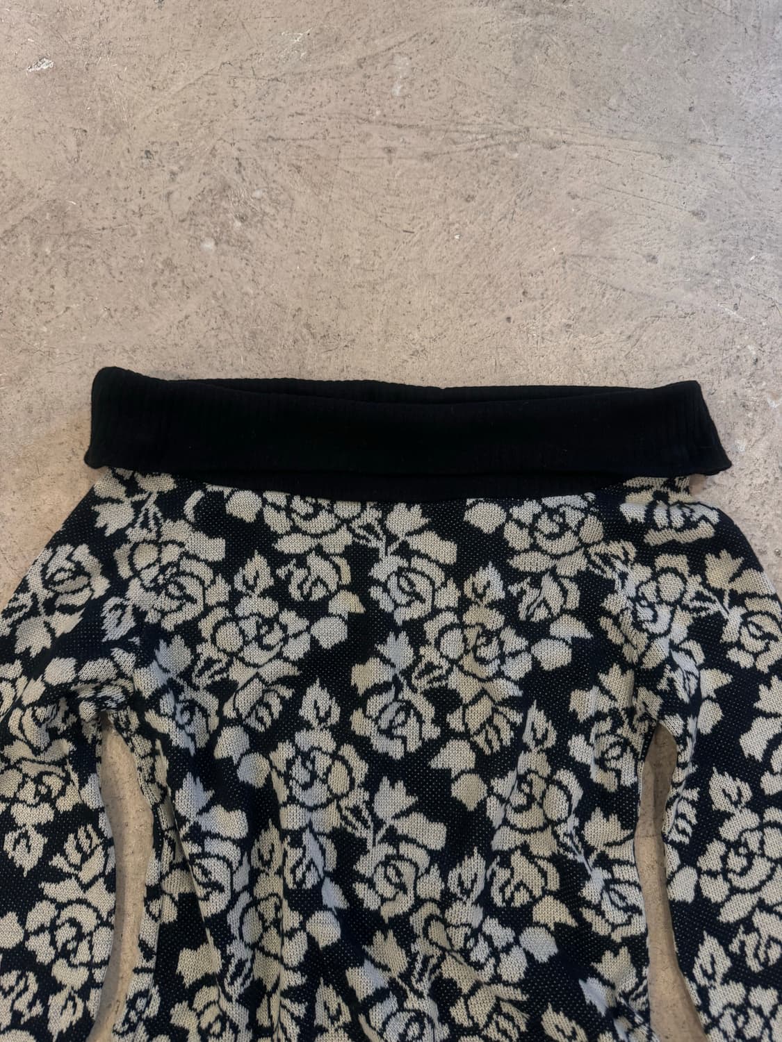 플로럴 패턴 오프숄더 원피스 탑 상품이미지4