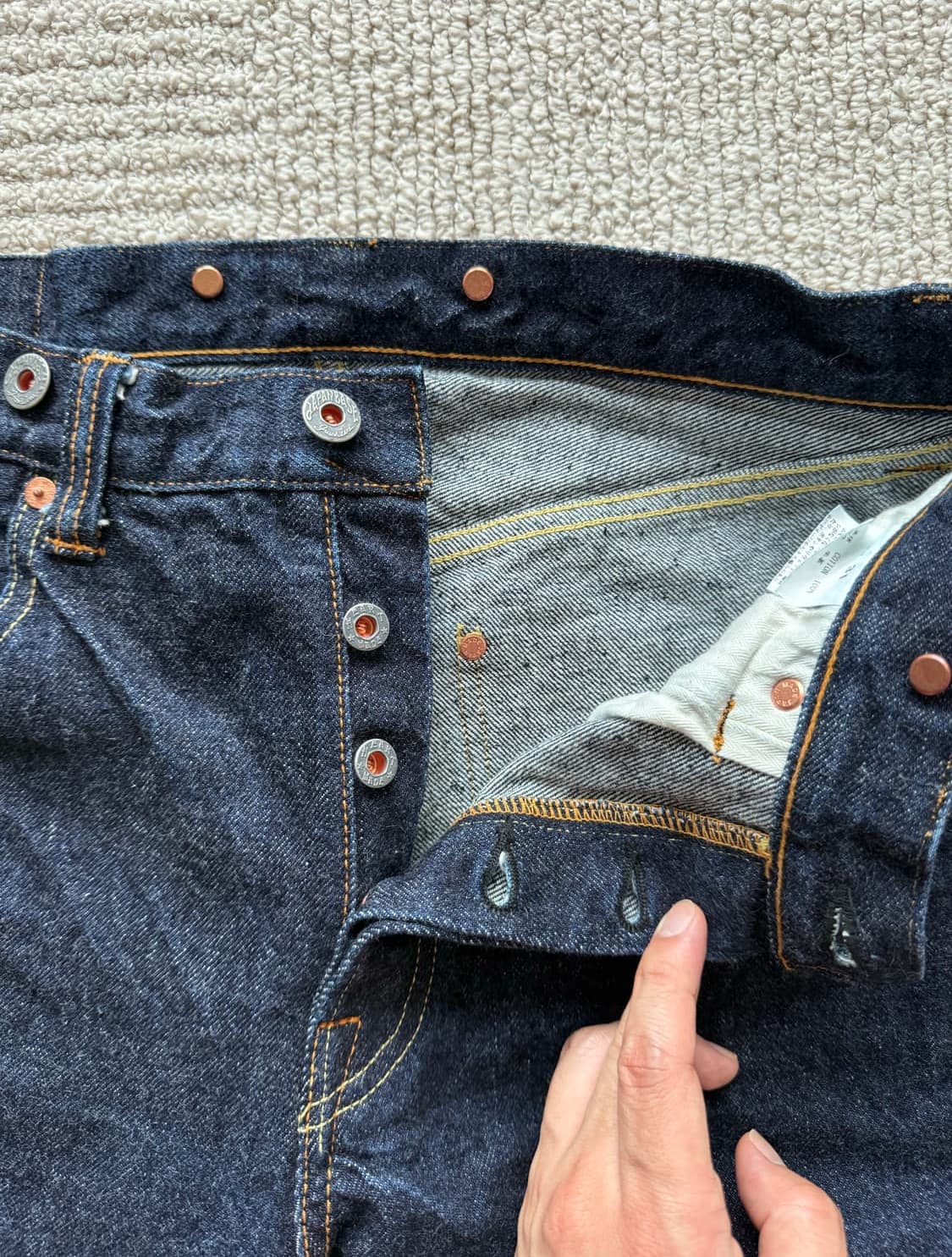 [40, 31] 그라프제로 graphzero 복각 데님 셋업 상품이미지6