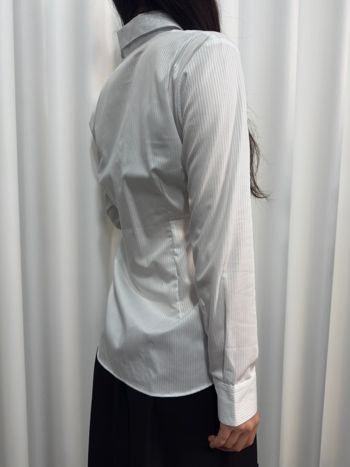 line shirring shirt 상품이미지3