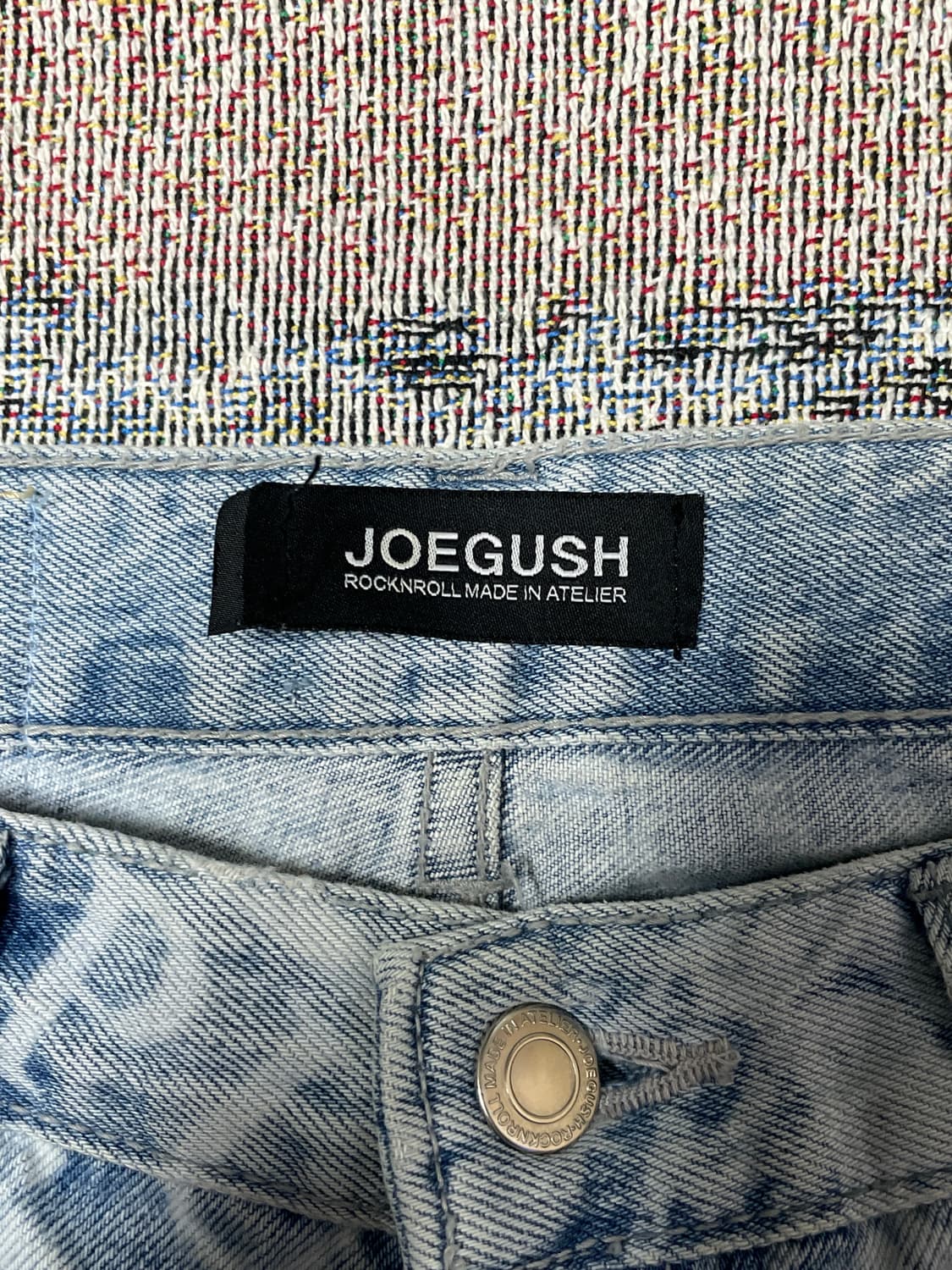 조거쉬 레이저 프린팅 데님 팬츠  상품이미지4