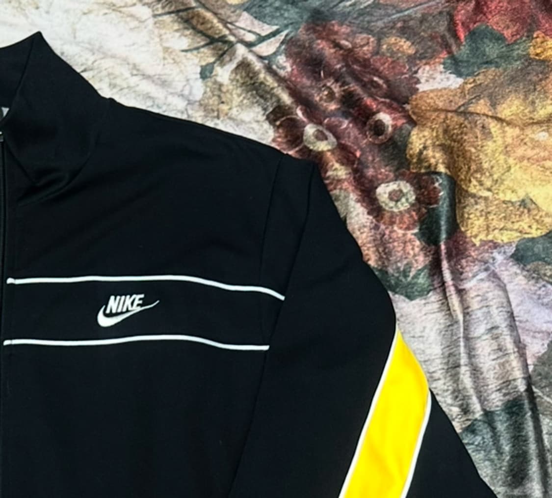 나이키 빈티지 옐로우 사이드라인 블랙트랙탑져지 105 상품이미지2