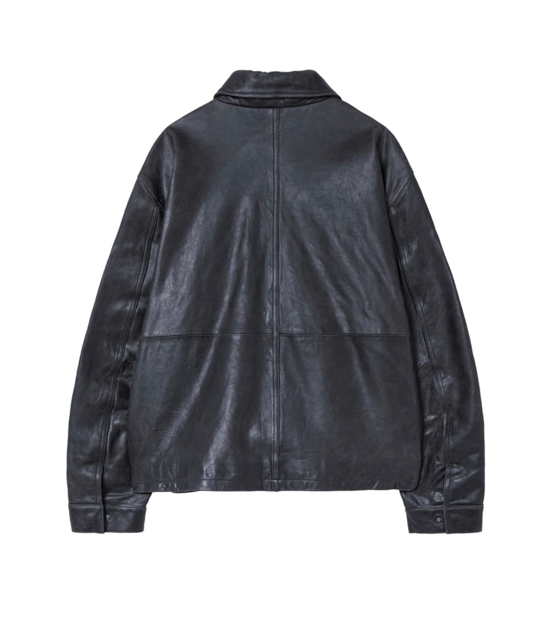 [3] 해칭룸 VTG 레더 블루종 차콜 / 레더 자켓 상품이미지2