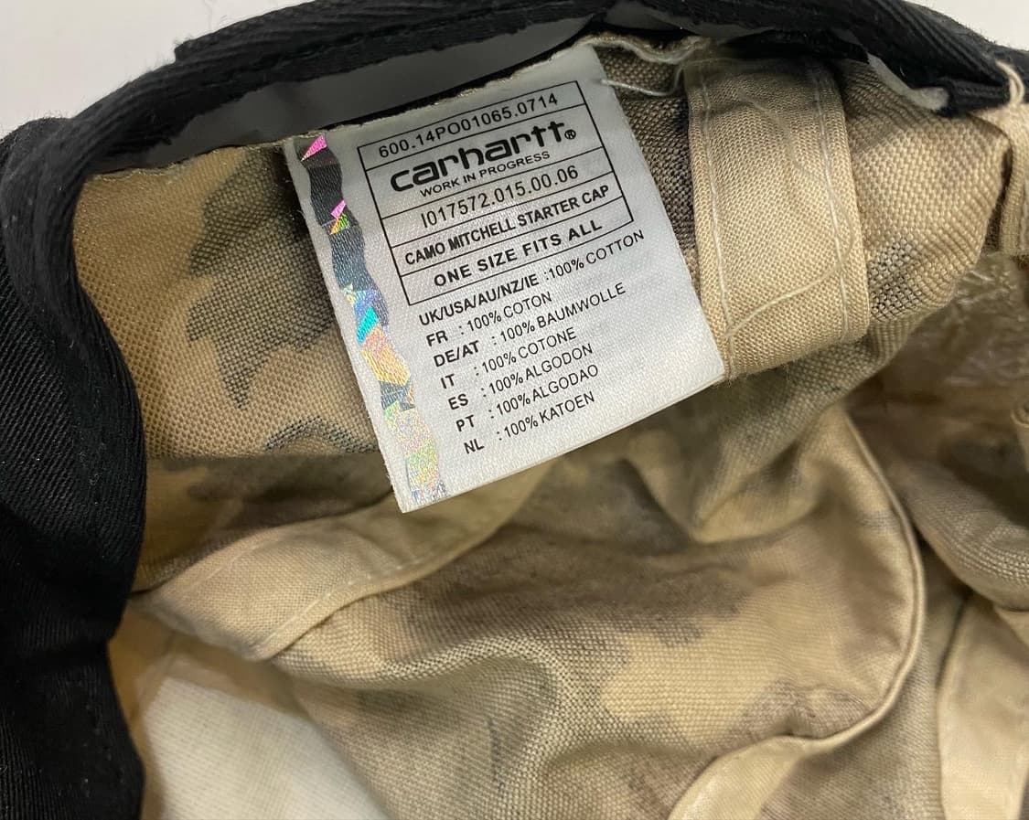 칼하트 X 스타터 리얼트리 캠프캡 상품이미지4