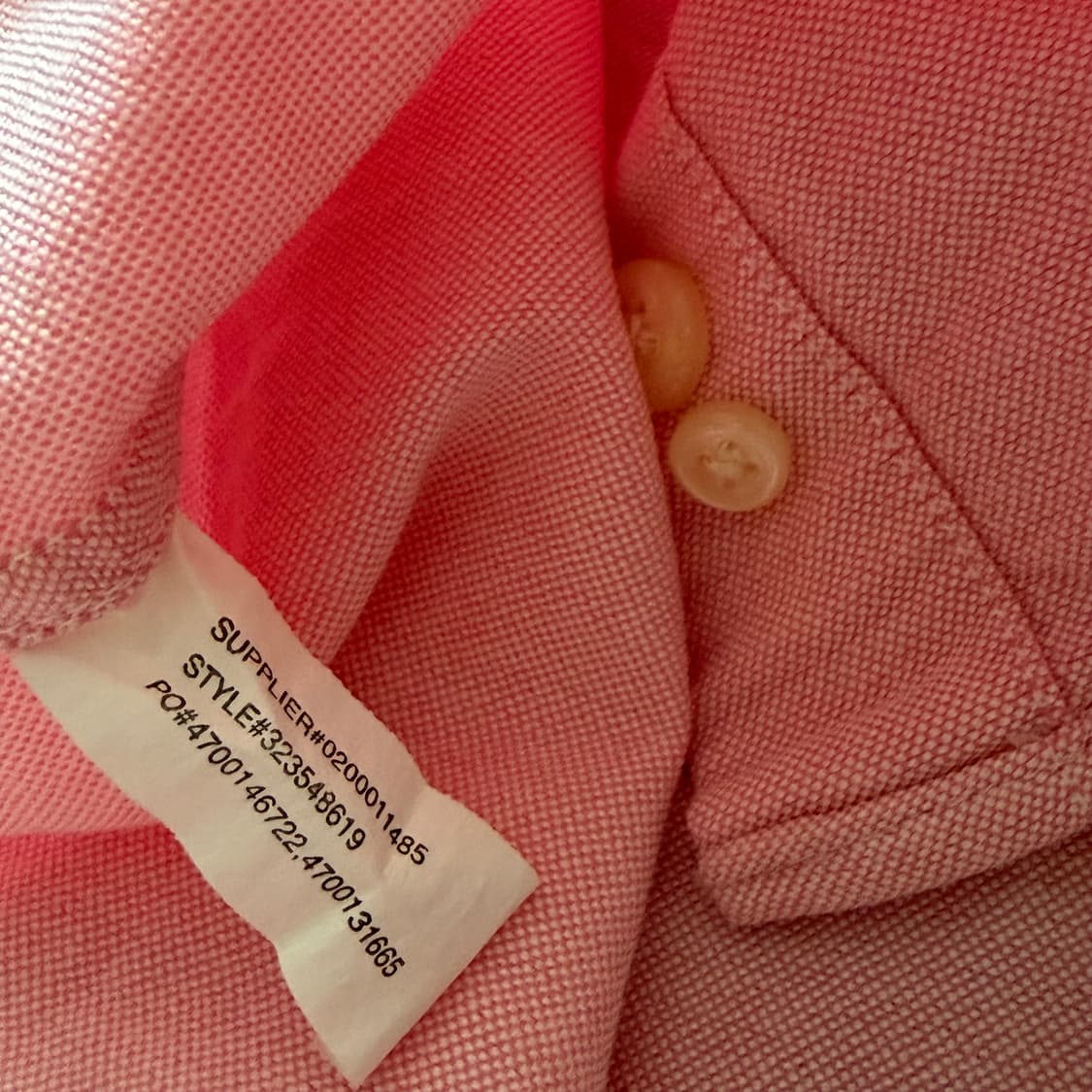 폴로 랄프로렌 연핑크 반팔 셔츠 상품이미지4