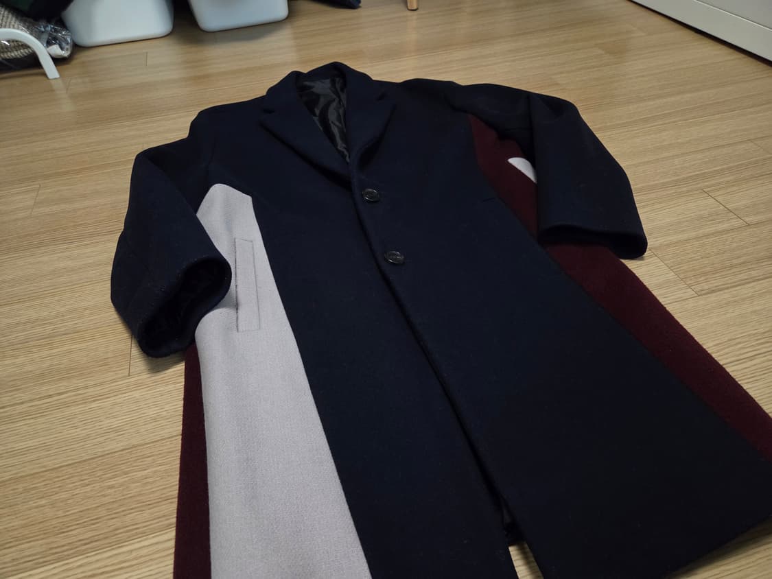 시스템 옴므  베색 오버  싱글 코트  상품이미지3