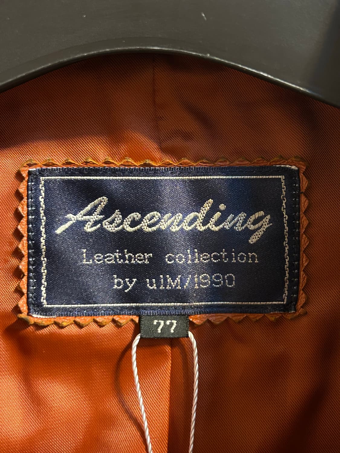 테라코타 브라운 빈티지 레더 집업 자켓 상품이미지6