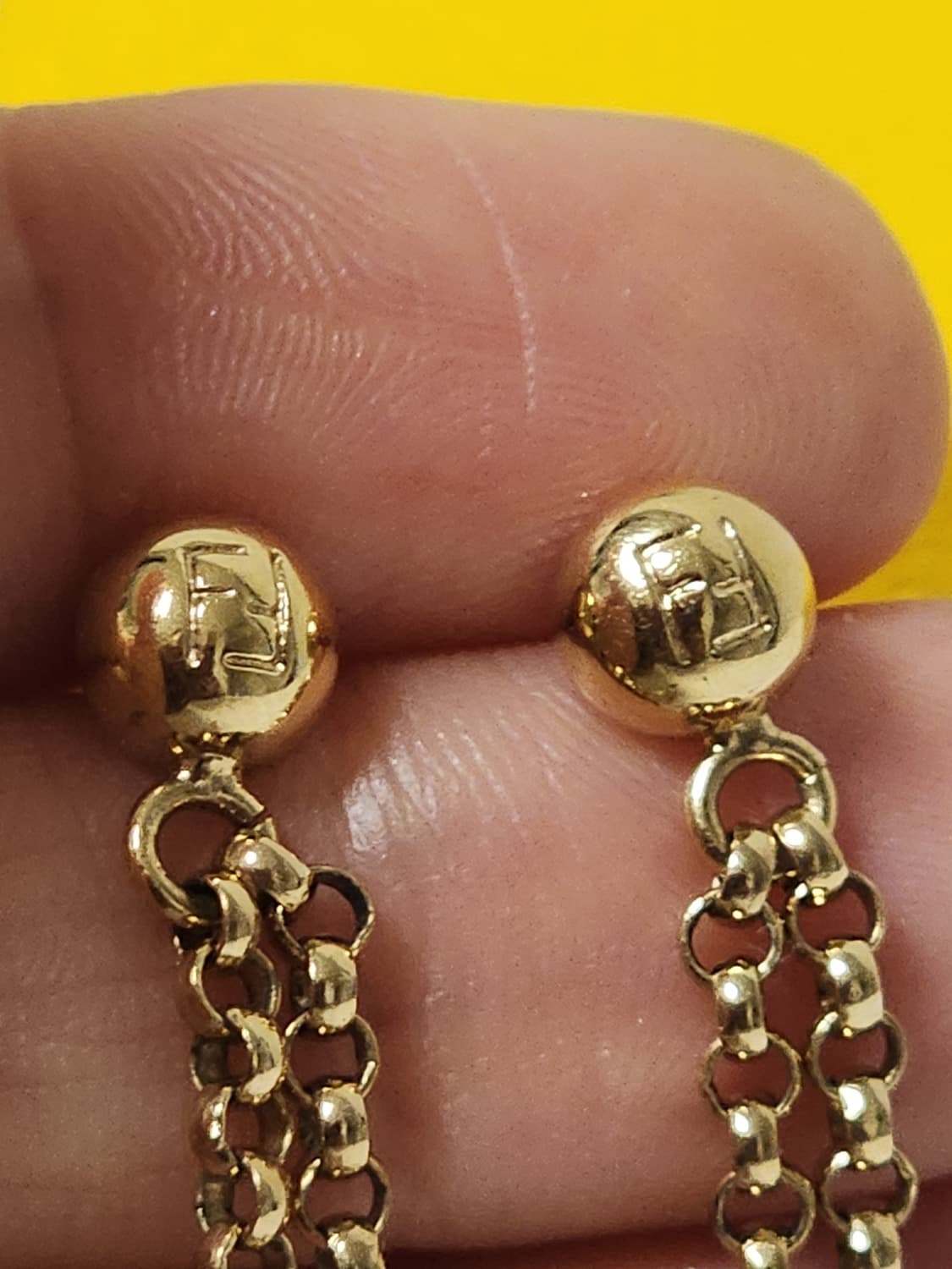 펜디 FF로고 체인 드롭 귀걸이  상품이미지8