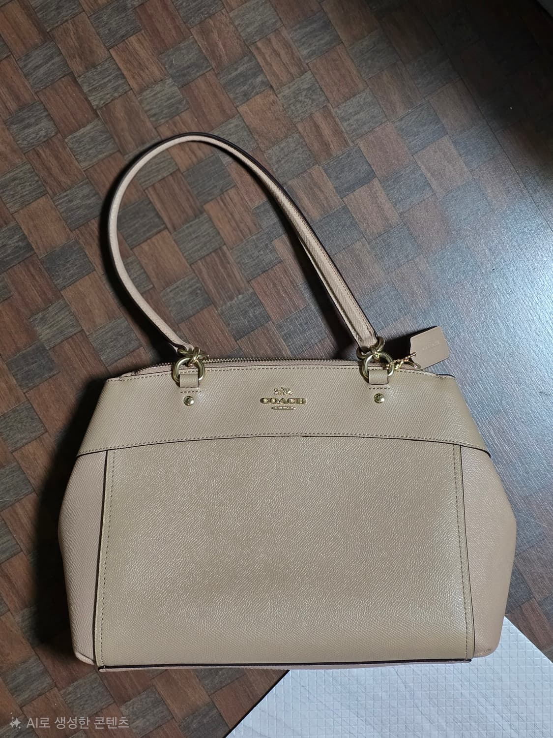 코치 브룩 캐리올 연핑크 가방 상품이미지5