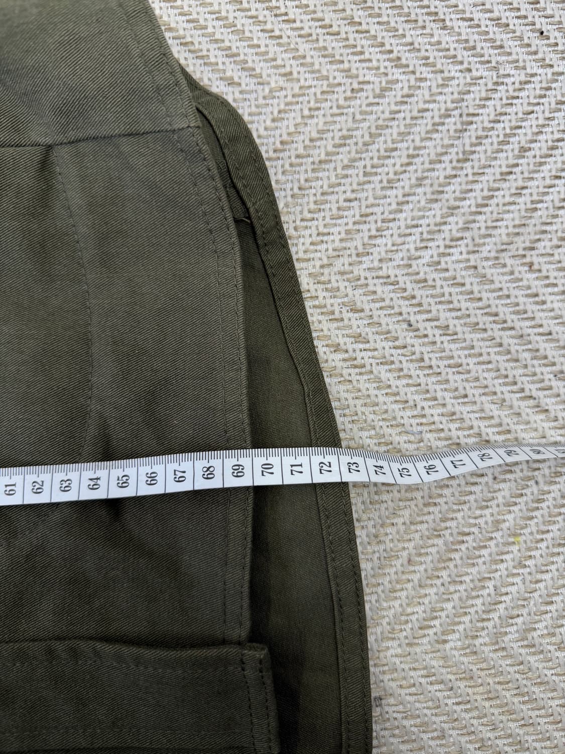 정품) 쟈딕앤볼테르 오버핏 야상 자켓 패치 장식 XS 상품이미지10