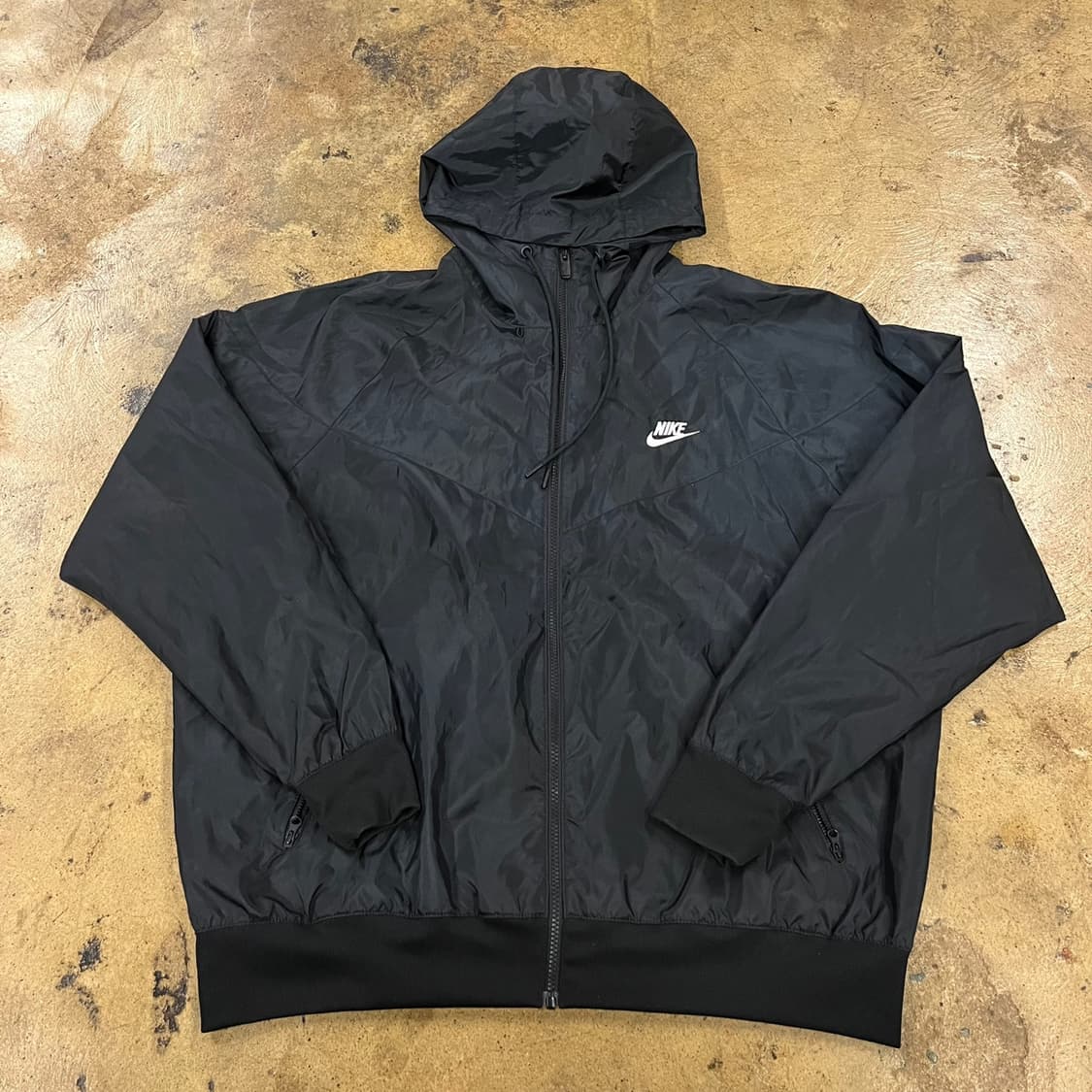 [정품/2XL] 나이키 블랙 바람막이 후드집업 b12 상품이미지2