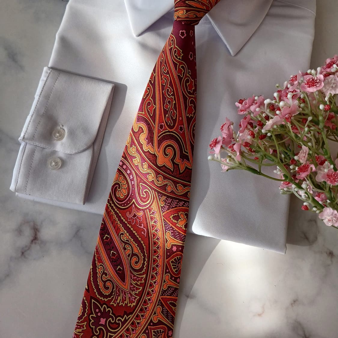 크리지아 실크 페이즐리 아트워크 넥타이 9.4cm A+등급 A19063
 상품이미지6