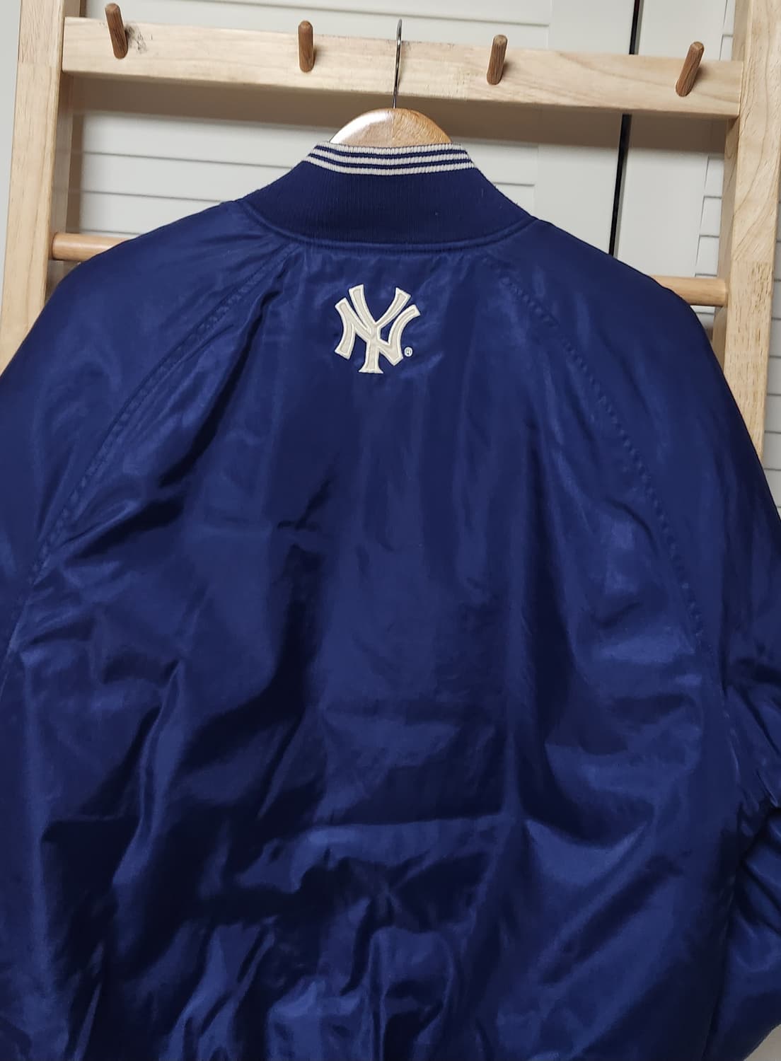 L 아디다스 뉴욕 양키스 90s 올드스쿨 스타디움 점퍼 바시티 자켓  상품이미지5